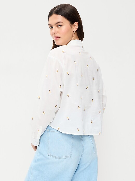 Image number 6 showing, Cropped Button-Down Shirt