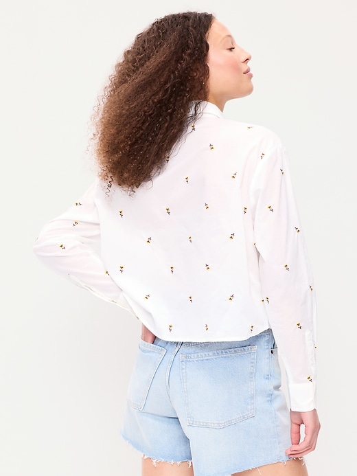 Image number 2 showing, Cropped Button-Down Shirt