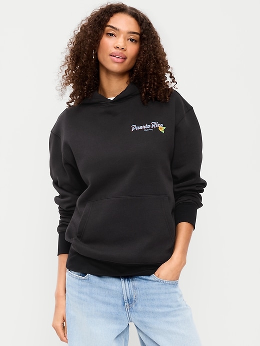 Image number 3 showing, Logo-Graphic Popover Hoodie