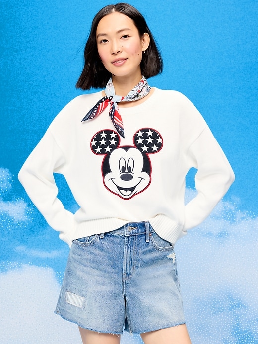 Image number 3 showing, Old Navy x Disney Mickey Mouse Crew-Neck Graphic Sweater for Women