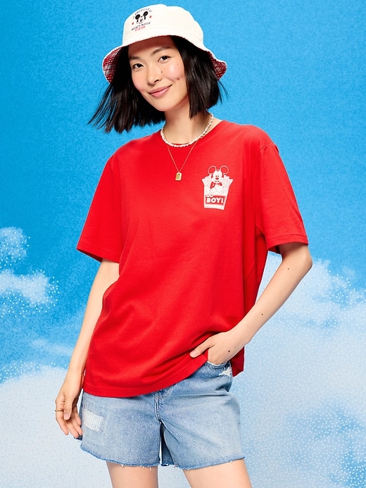 Image number 1 showing, Old Navy x Disney Mickey Mouse Logo-Graphic T-Shirt for Adults