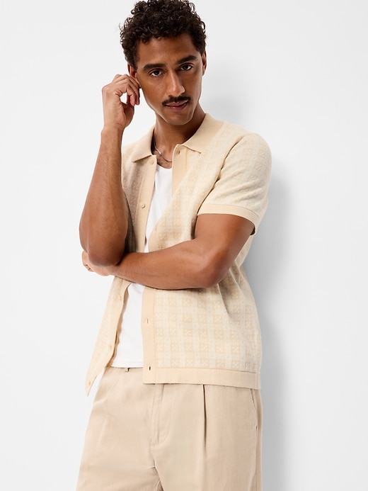 Image number 3 showing, Short-Sleeve Sweater Shirt
