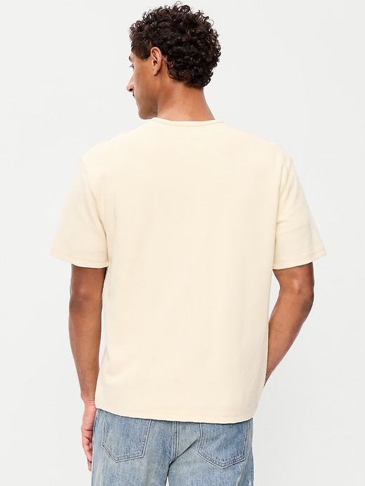 Image number 2 showing, Garment-Dyed Henley Sweater T-Shirt