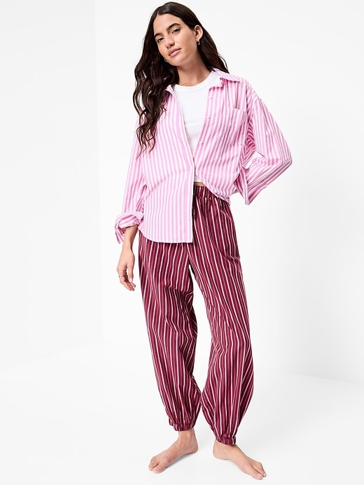 Image number 3 showing, Cinched Poplin Balloon Pants