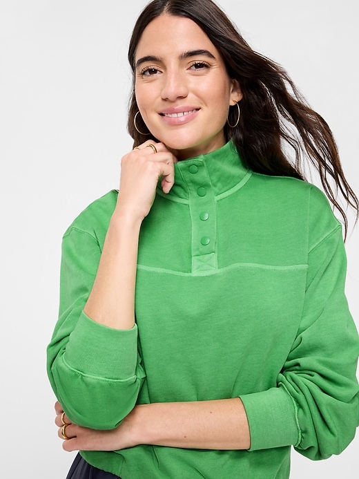 Image number 3 showing, SoComfy Funnel-Neck Sweatshirt
