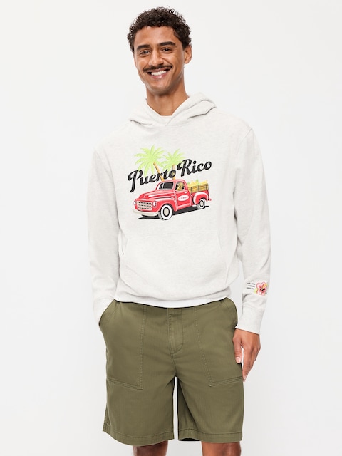 Logo-Graphic Popover Hoodie