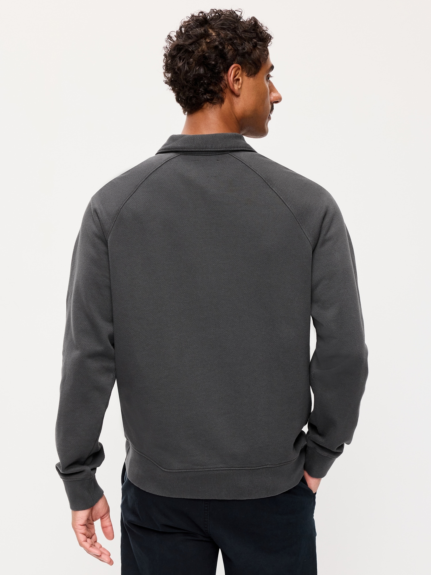Collared Fleece Chore Pullover