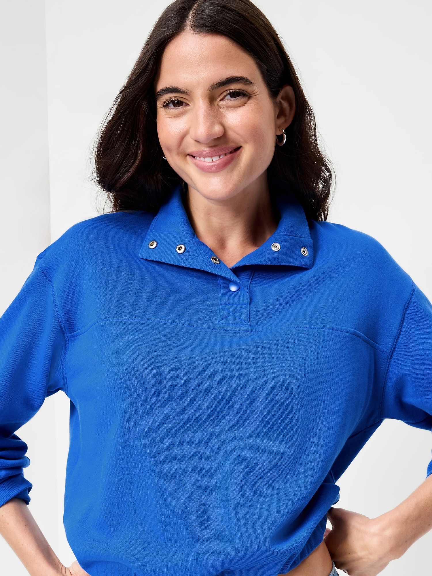 SoComfy Funnel-Neck Sweatshirt