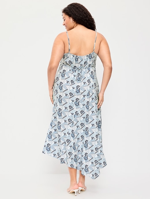 Image number 10 showing, Fit & Flare Tie-Back Asymmetrical Midi Dress