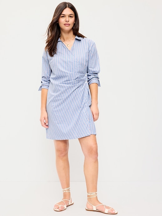 Image number 7 showing, Wrap Mini Shirt Dress