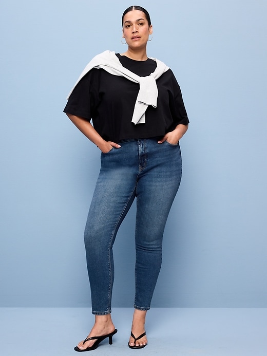 Image number 7 showing, High-Waisted Rockstar Super-Skinny Jeans
