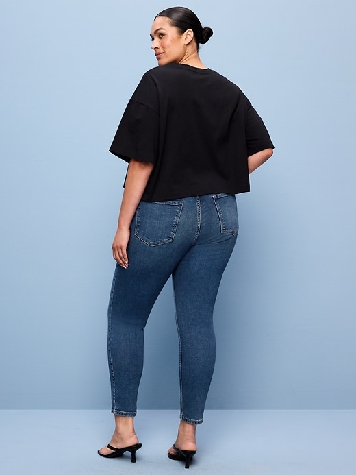 Image number 8 showing, High-Waisted Rockstar Super-Skinny Jeans