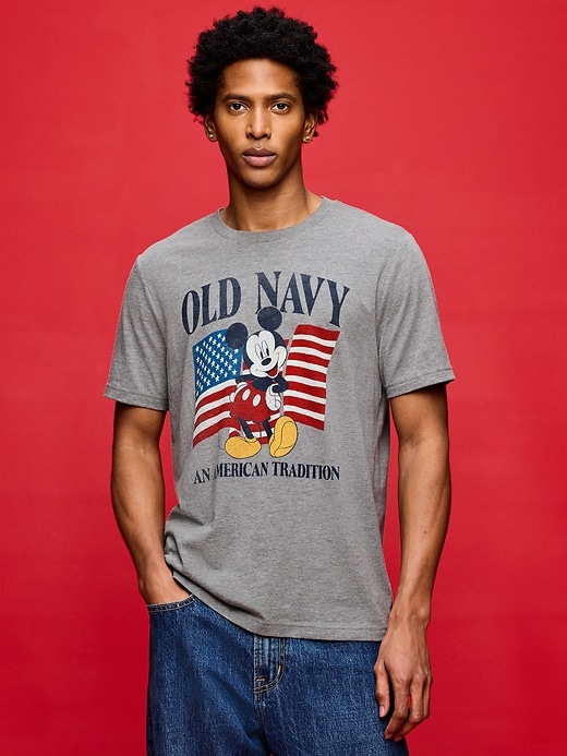 Image number 1 showing, Old Navy x Disney Mickey Mouse Logo-Graphic T-Shirt for Adults