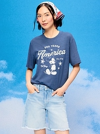 Image number 2 showing, Old Navy x Disney Mickey Mouse Logo-Graphic T-Shirt for Adults
