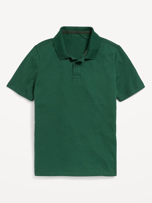 Image number 2 showing, School Uniform Jersey Polo Shirt for Boys