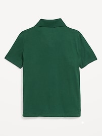 Image number 3 showing, School Uniform Jersey Polo Shirt for Boys