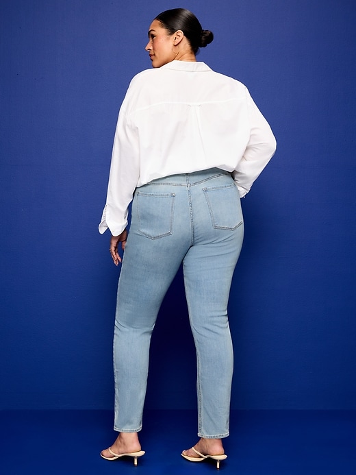 Image number 10 showing, High-Waisted Wow Straight Ankle Jeans