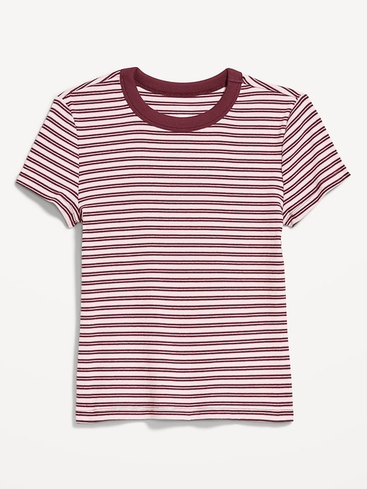 Image number 4 showing, Snug Crew-Neck Ribbed T-Shirt