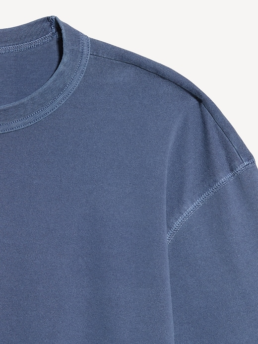 Image number 4 showing, Garment-Dyed Heavyweight Cropped T-Shirt