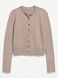 Image number 1 showing, SoSoft Cropped Crew-Neck Cardigan