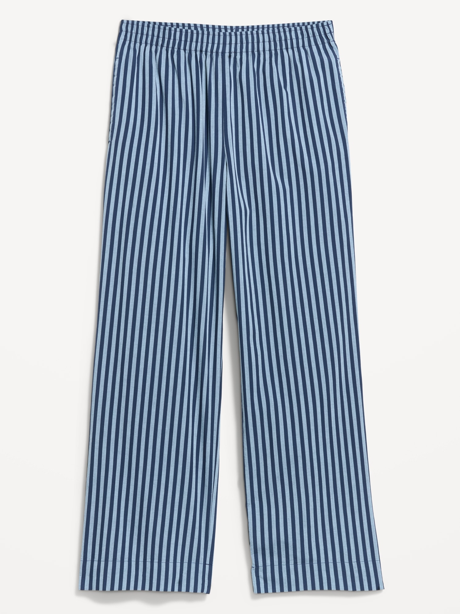 High-Waisted Poplin Pajama Pant