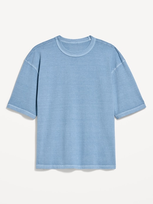 Image number 3 showing, Garment-Dyed Heavyweight Cropped T-Shirt