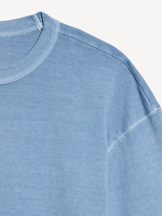 Image number 4 showing, Garment-Dyed Heavyweight Cropped T-Shirt