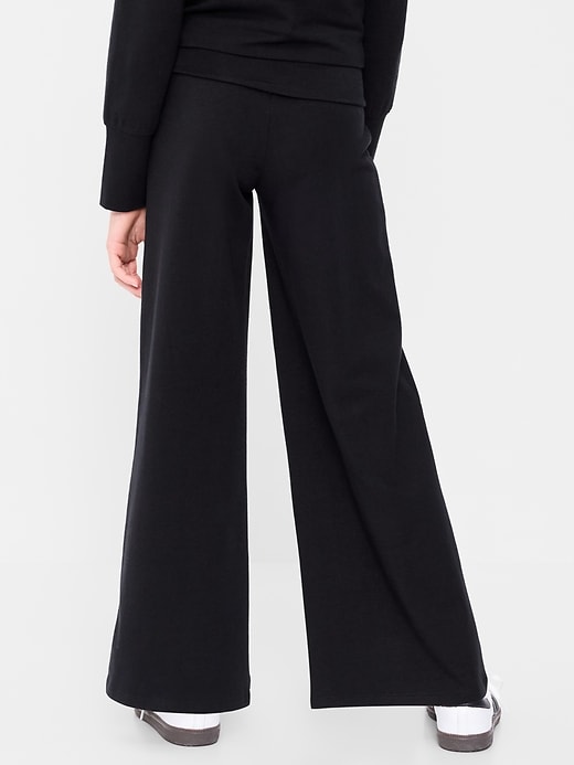Image number 2 showing, Foldover Jersey Knit Wide-Leg Pants for Girls