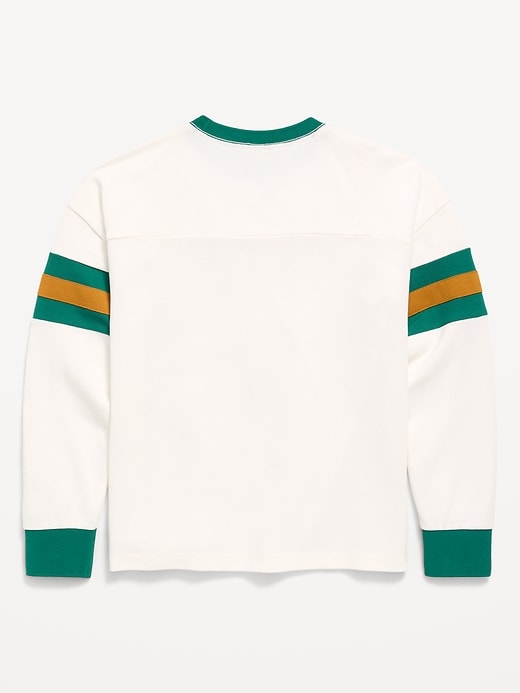 Image number 2 showing, Oversized Long-Sleeve Graphic T-Shirt for Boys