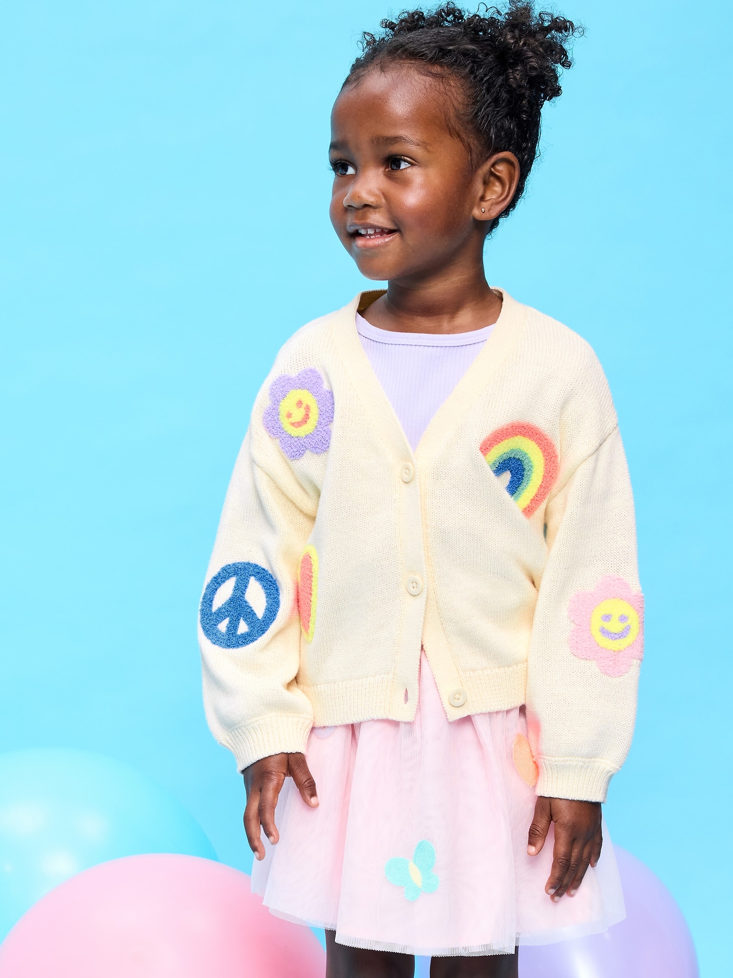 Birthday Cardigan Sweater for Toddler Girls