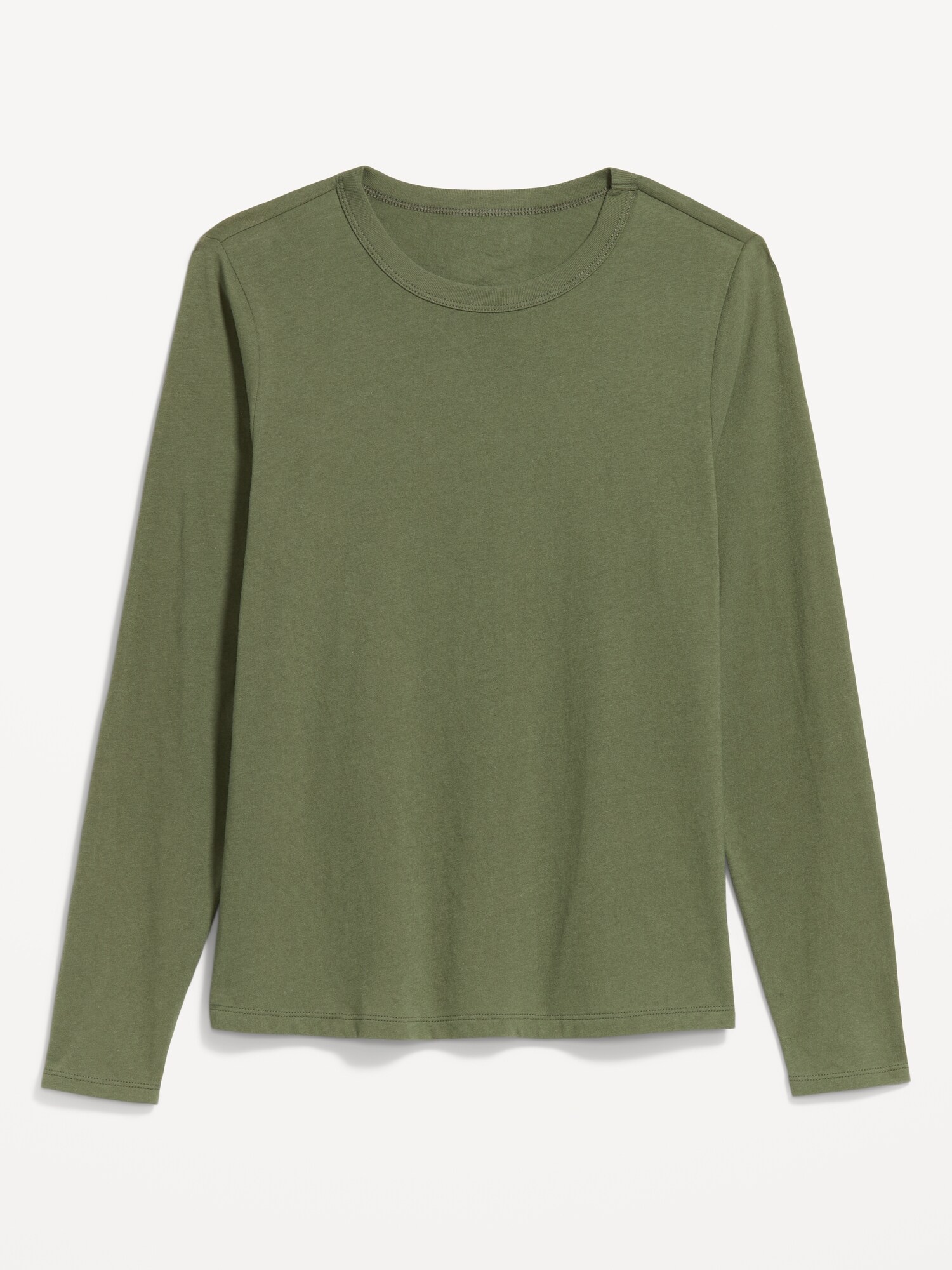 Женская футболка Old Navy EveryWear Long-Sleeve T-Shirt, цвет: Alpine Tundra — фото 3