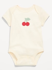 Image number 1 showing, Short-Sleeve Graphic Bodysuit for Baby