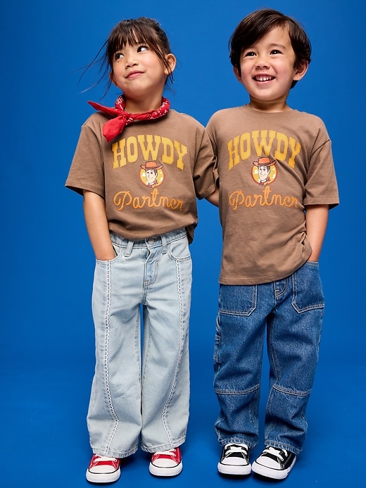 Image number 1 showing, Old Navy x Pixar Toy Story Unisex Oversized Graphic T-Shirt for Toddler