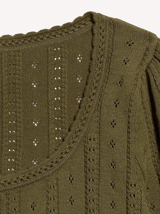 Image number 3 showing, Seaside Cotton Short-Sleeve Button-Down Sweater