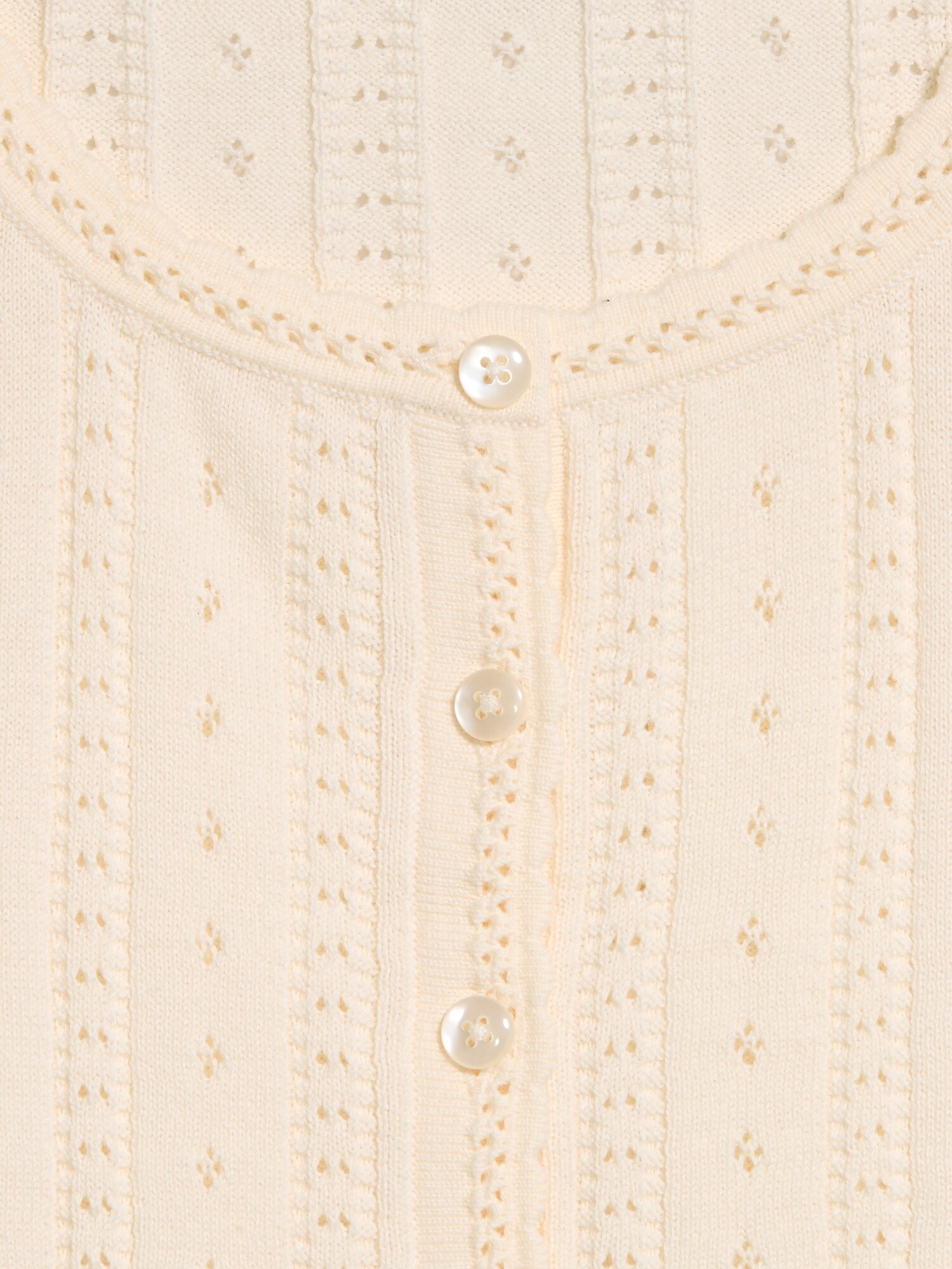 Женский свитер Old Navy Seaside Cotton Short-Sleeve Button-Down, цвет: Creme De La Creme — фото 5