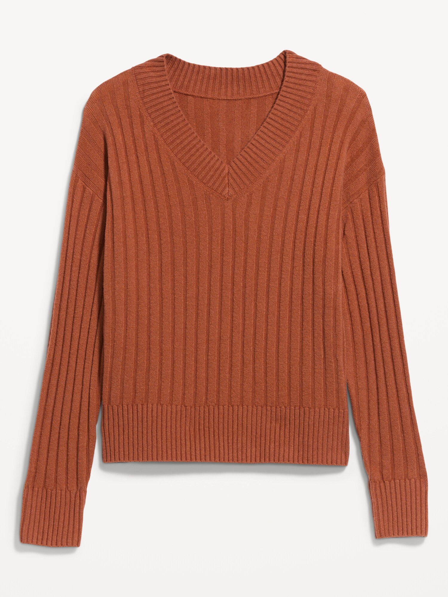 Женский свитер Old Navy SoSoft V-Neck, цвет: Коричный — фото 4
