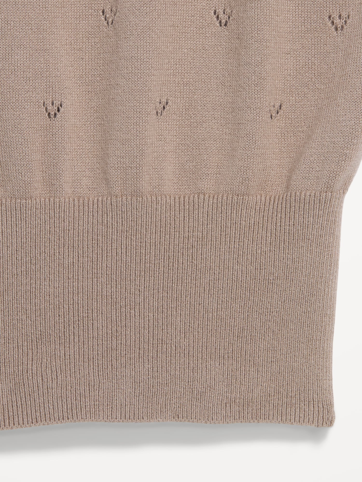 SoSoft Cotton Tie-Front Pointelle Tank Top