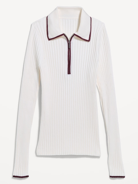 Long-Sleeve Half-Zip Top