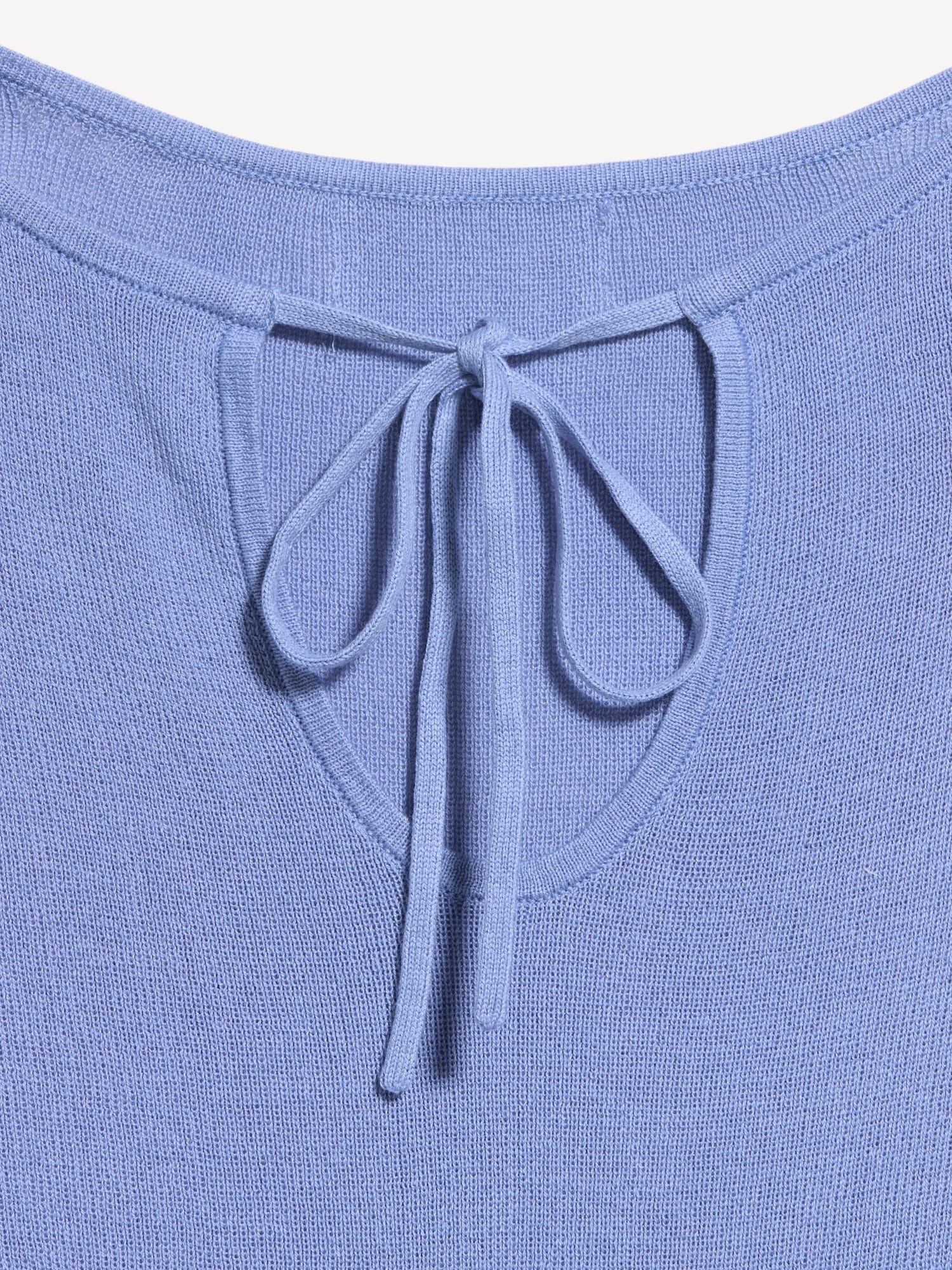 Bell-Sleeve Keyhole Top