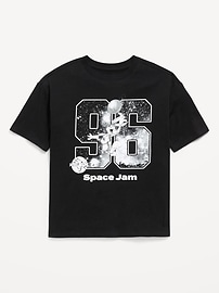 Image number 1 showing, Space Jam™ Oversized Gender-Neutral Graphic T-Shirt for Kids
