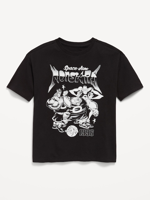 Space Jam™ Oversized Gender-Neutral Graphic T-Shirt for Kids