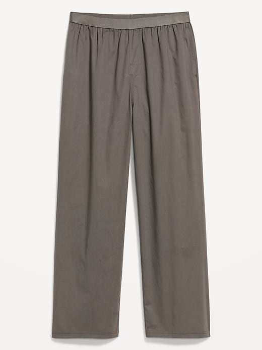 Image number 3 showing, Elastic-Waist Poplin Pajama Pant