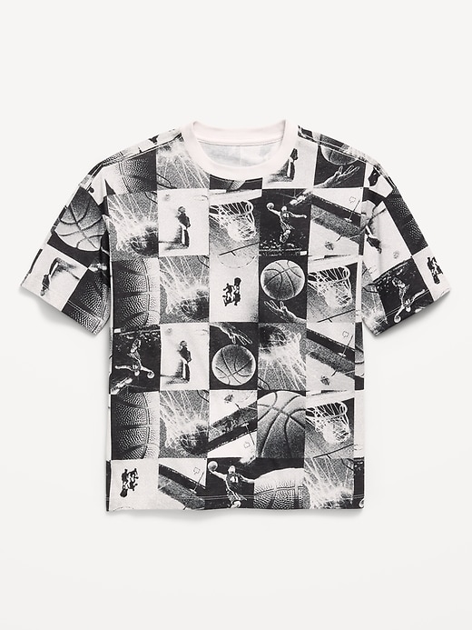 Image number 1 showing, Oversized Short-Sleeve Graphic T-Shirt for Boys