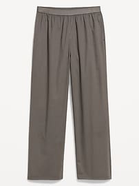 Image number 3 showing, Elastic-Waist Poplin Pajama Pant