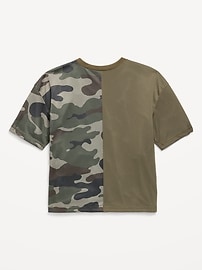 Image number 2 showing, Oversized Mesh Graphic T-Shirt for Boys