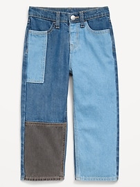 Image number 1 showing, Baggy Patched Jeans for Toddler Boys