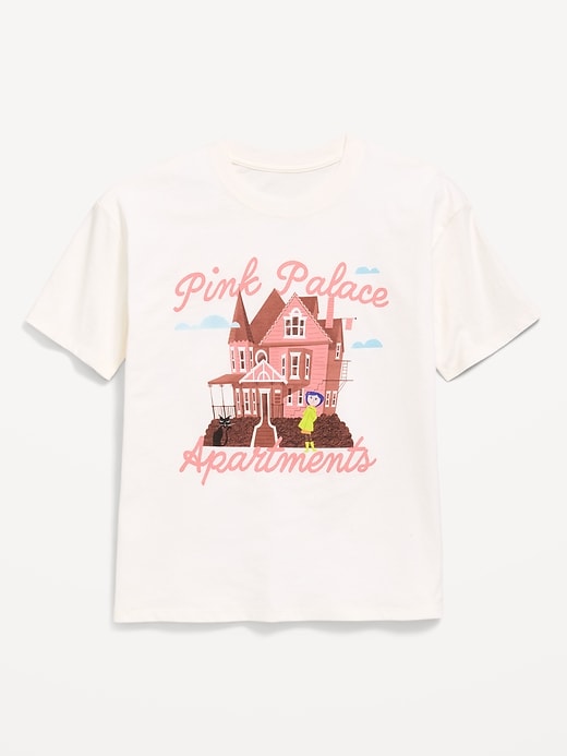 Image number 1 showing, Coraline™ Oversized Graphic T-Shirt for Girls