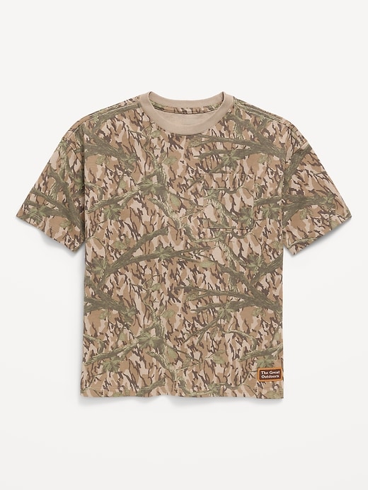 Image number 1 showing, Oversized Short-Sleeve Pocket T-Shirt for Boys
