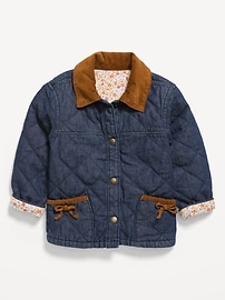 Image number 1 showing, Denim Barn Jacket for Toddler Girls