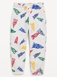 Image number 1 showing, Printed Fleece Jogger Sweatpants for Toddler Boys